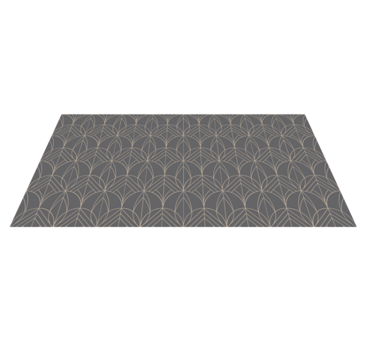 Vinyl Teppich geometrisch geometrisches graues muster - TenStickers