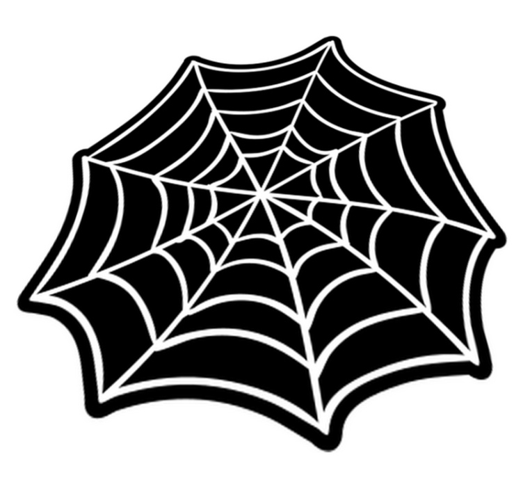 Vinylteppich Jugendliche Spinnennetz-teppich - TenStickers