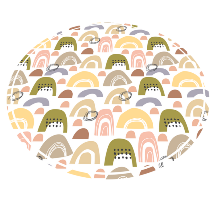 Vinylteppich nordisch Nordisches regenbogenmuster - TenStickers