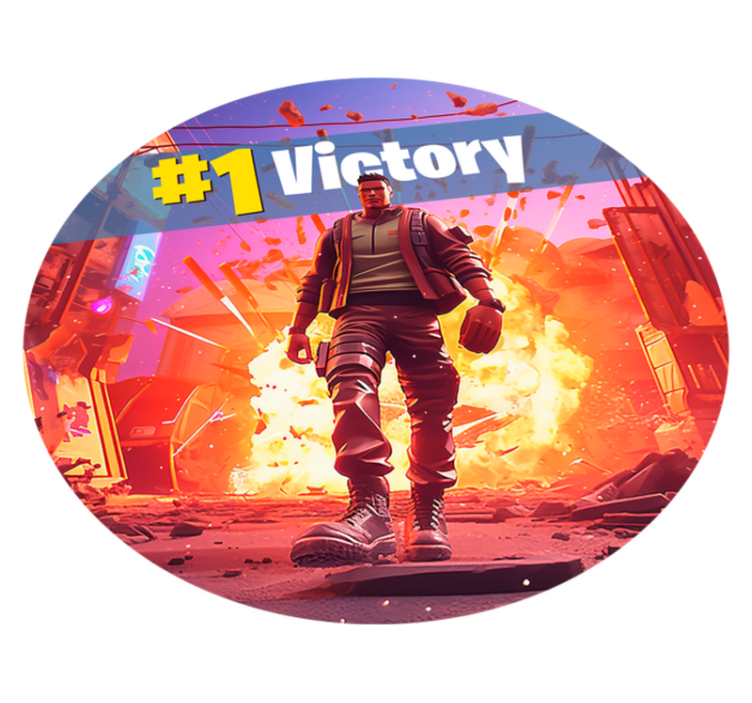 Vinylteppich Schlafzimmer Sieg im Videospiel - TenStickers