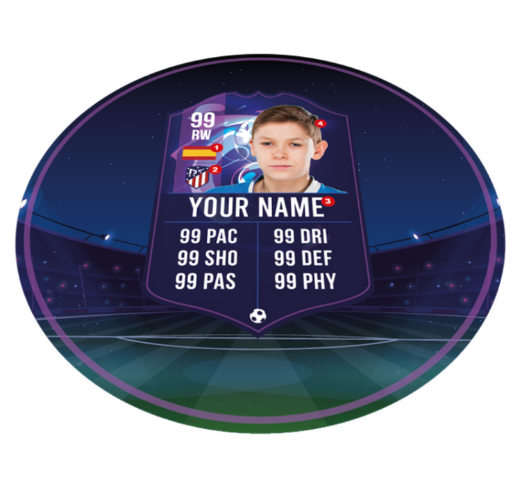 Vinylteppich Jugendliche Fussballspielerkarte - TenStickers