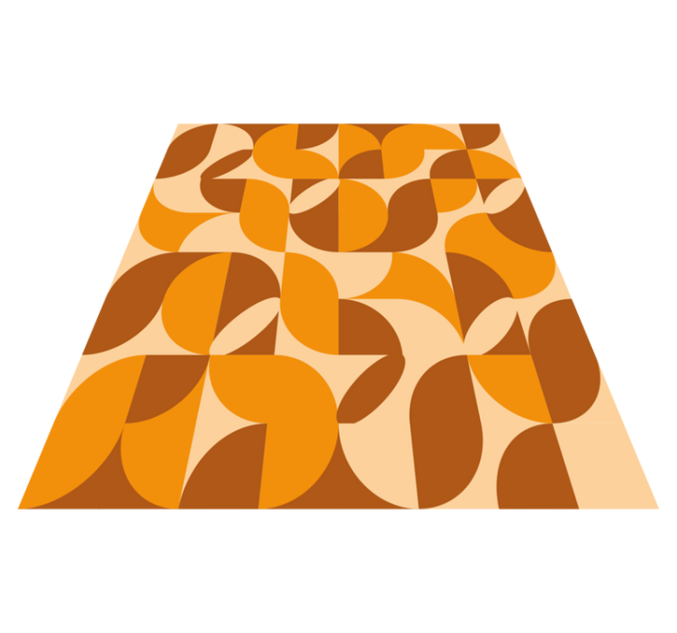 Vinylteppich Wohnzimmer retro - TenStickers