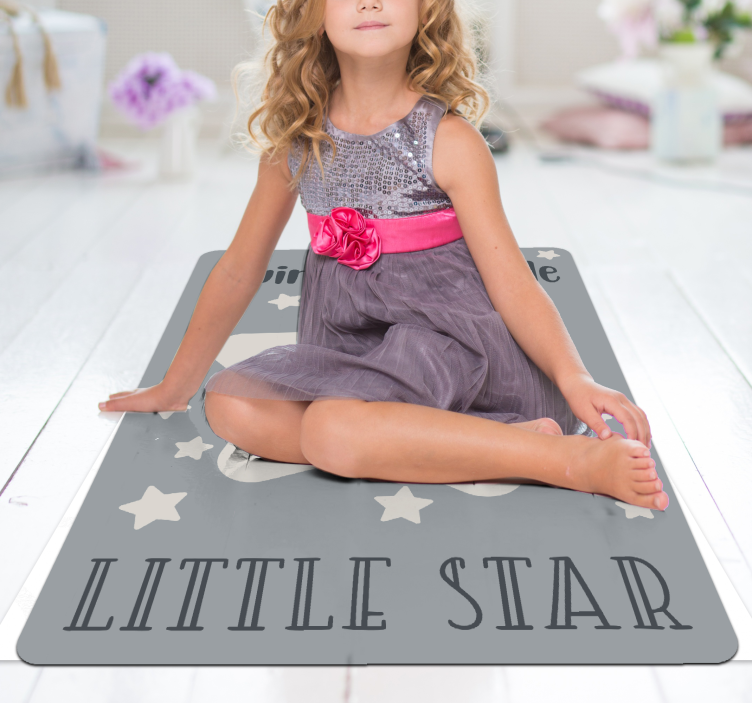 Vinylteppich Sterne Twinkle little star song - TenStickers