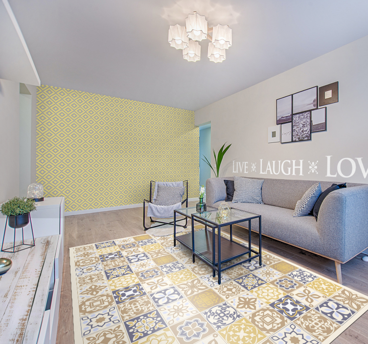 Vinyl Teppich Küche spanische Kalksteinfliesen - TenStickers