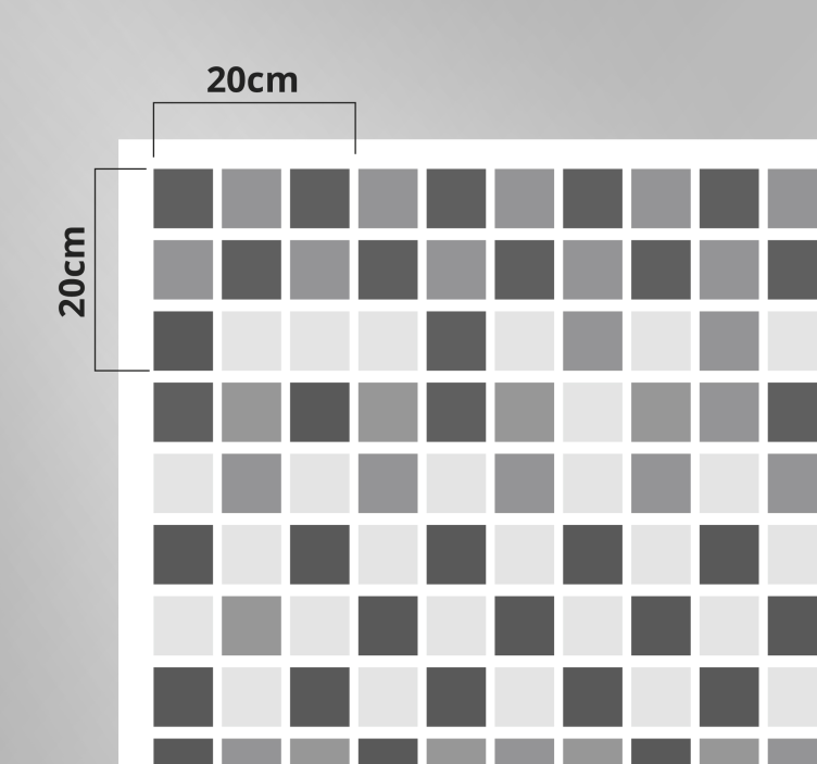 Vinyl Teppich Bad grautöne - TenStickers