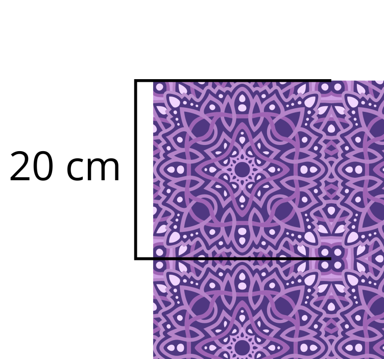 Vinyl Teppich Mandala mandala-symphonie - TenStickers