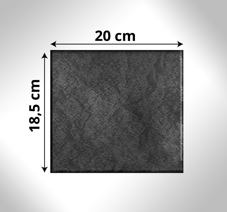Vinylteppich modern Schwarzer steinfliesenboden - TenStickers