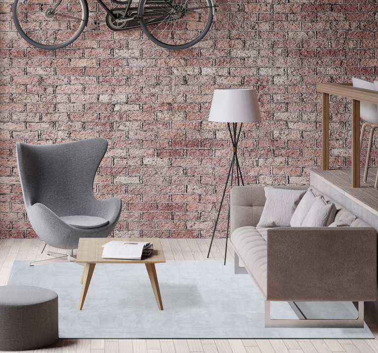 Zement textur stein vinyl teppich - TenStickers