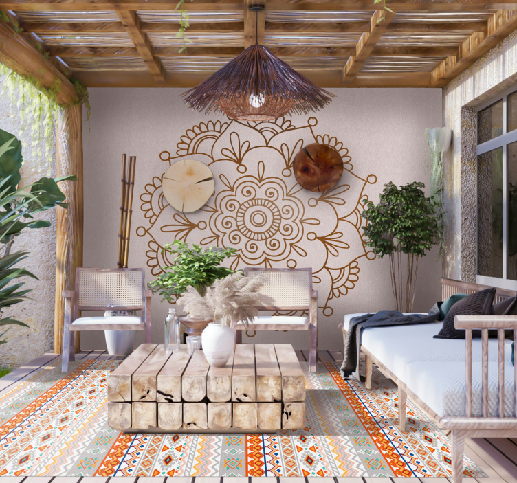 Bohème-Stilmuster Vinylteppich - TenStickers