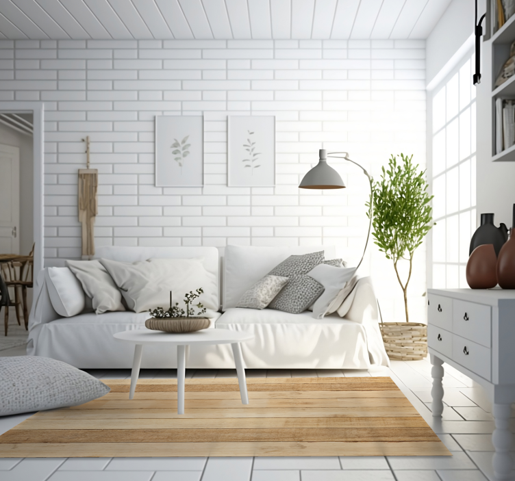 Vinylteppich Holz Helle holzdielen - TenStickers