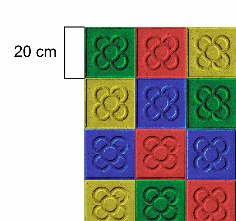 Vinylteppich Pop Art Barcelona Pflastersteine - TenStickers