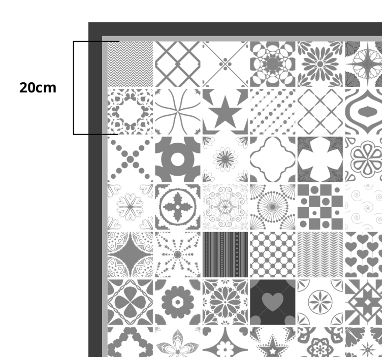 Vinyl Teppich Küche Grauer "trujillo" - TenStickers