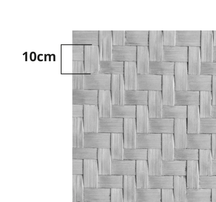 Vinyl Teppich Wohnzimmer gewebte graue textur - TenStickers