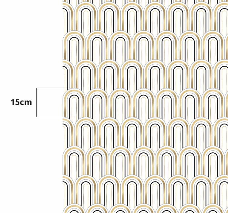 Vinyl Teppich geometrisch bogenmusterdesign - TenStickers