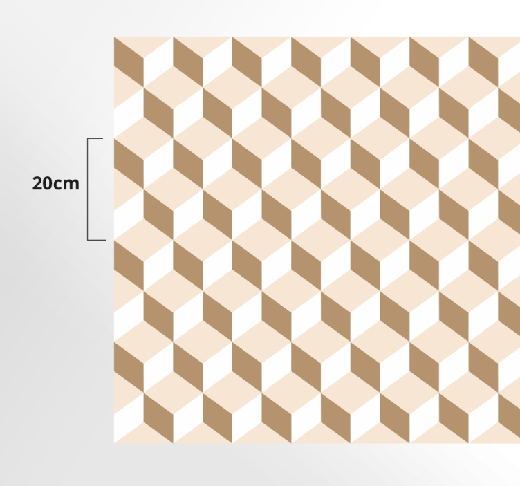 Vinylteppich modern Moderner würfel beija - TenStickers