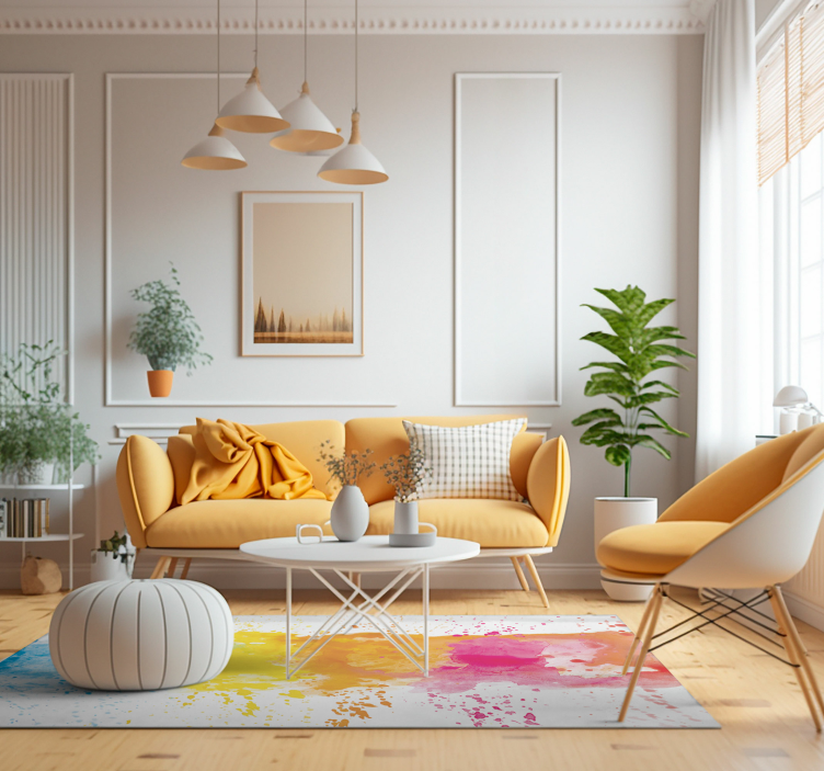 Aquarell spritzer moderner vinyl teppich - TenStickers