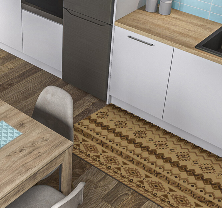 Ethnisches Kelim Design Vinyl Teppich - TenStickers