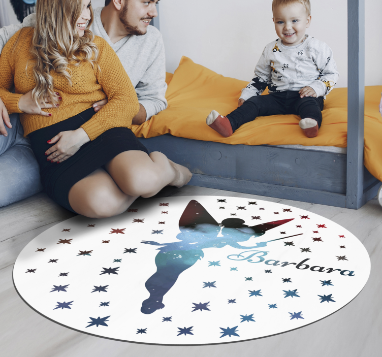 Vinyl teppich fee mit namen - TenStickers