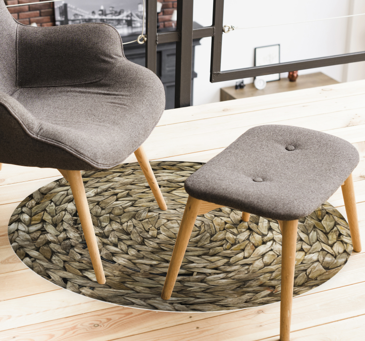 Seil Imitat Vintage Vinyl Teppich - TenStickers