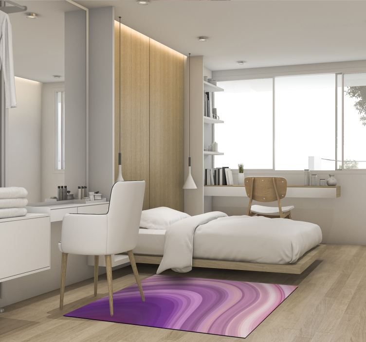 Moderner abstrakter lila pvc-teppich - TenStickers