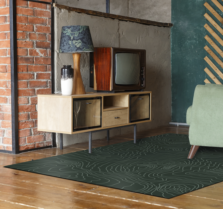 Teppich pvc topografische karte weltkarte - TenStickers