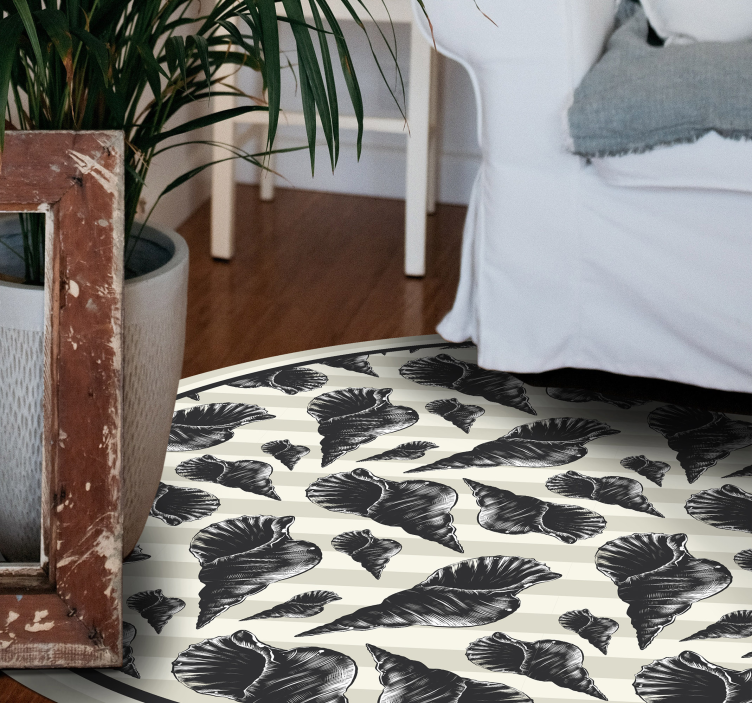 Vinyl Teppich Blumen botanisches laubmotiv - TenStickers