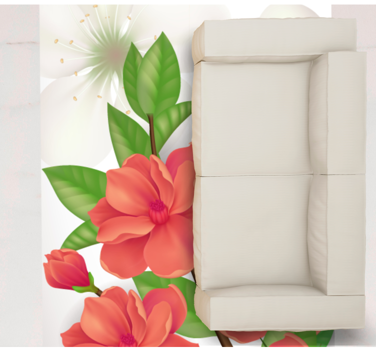 Vinyl Teppich Blumen buntes blütenarrangement - TenStickers