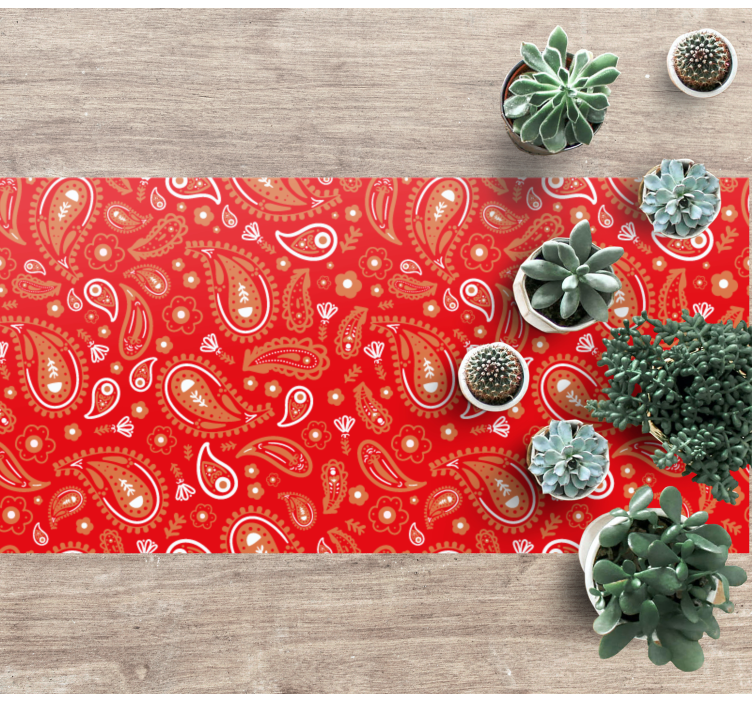 Vinylteppich Mosaik lebendiger paisley-druck - TenStickers