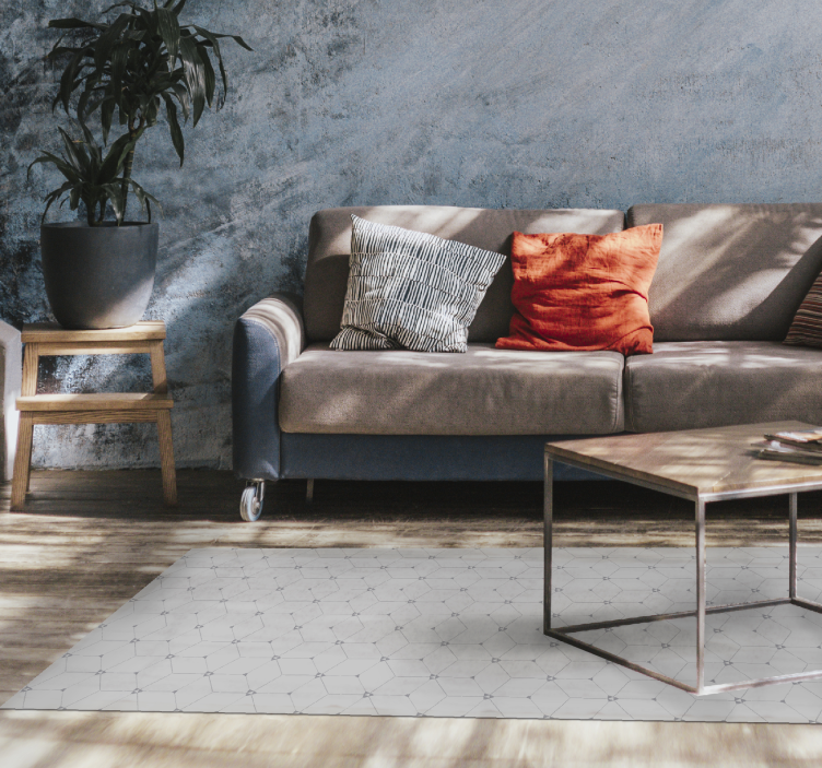 Vinyl Teppich Fliesenoptik geometrisches fliesenmuster - TenStickers