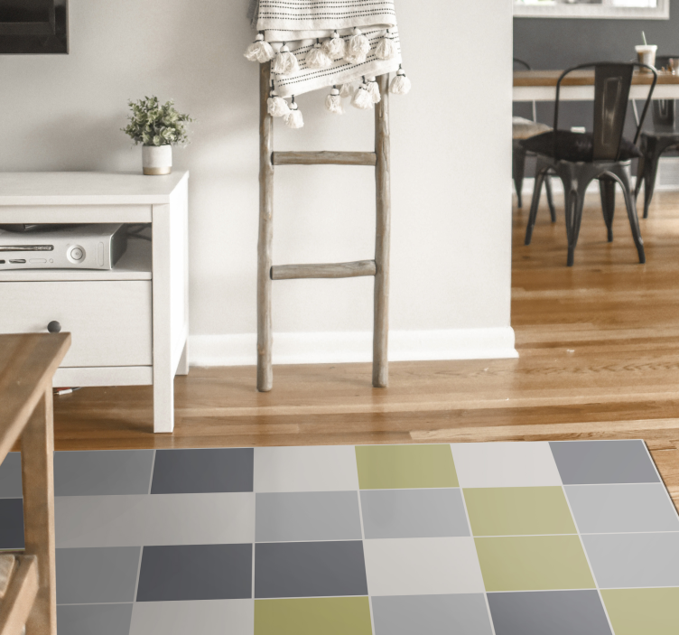 Vinyl Teppich Fliesenoptik geometrisches fliesendesign - TenStickers