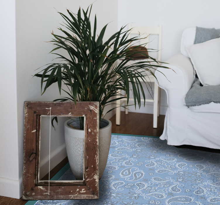 Vinyl Teppich Fliesenoptik paisley-fliesenmuster - TenStickers