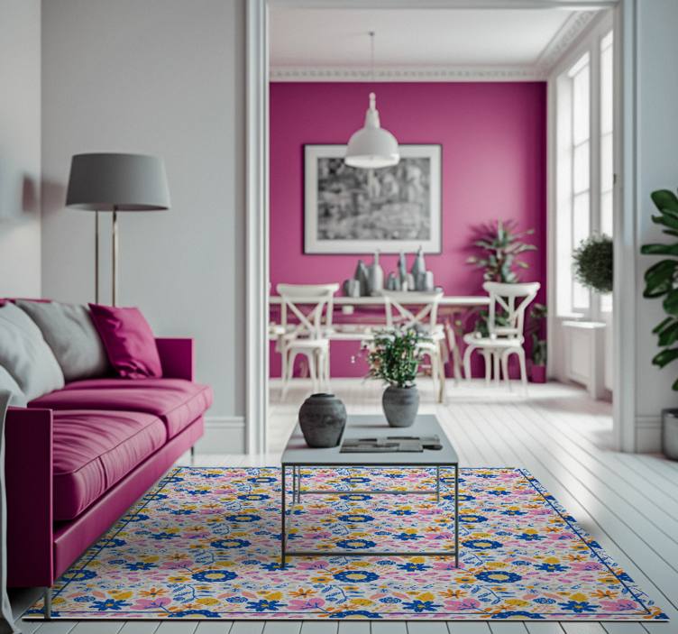 Vinyl Teppich Frühlingsblumen Natur - TenStickers