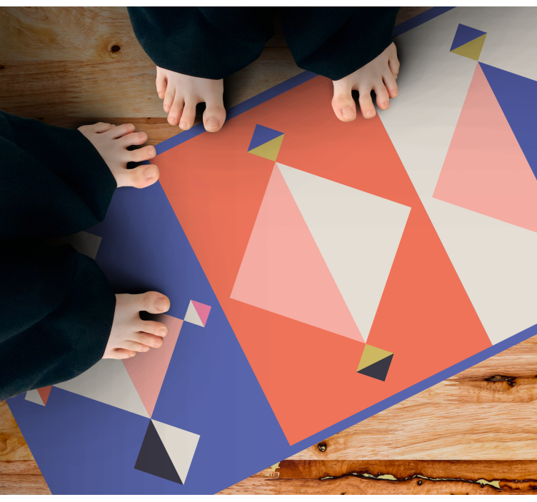 Vinyl Teppich geometrisch abstrakte moderne formen - TenStickers