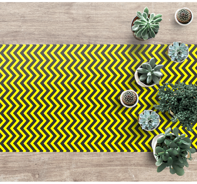 Vinyl Teppich geometrisch chevron-wellenmuster - TenStickers