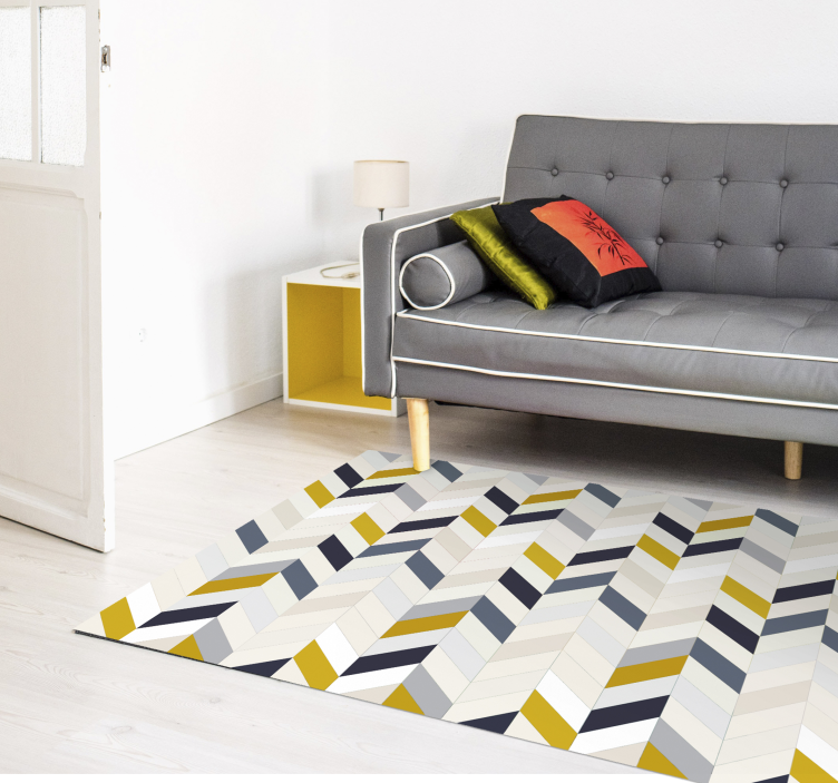 Vinyl Teppich geometrisch chevron-zickzack-muster - TenStickers