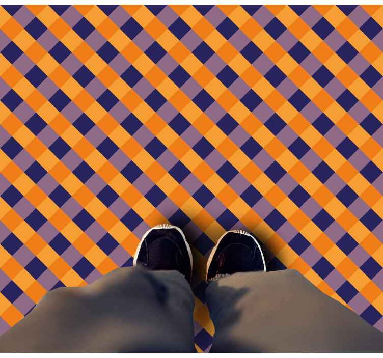 Vinylteppich Streifen diagonale farbblöcke - TenStickers