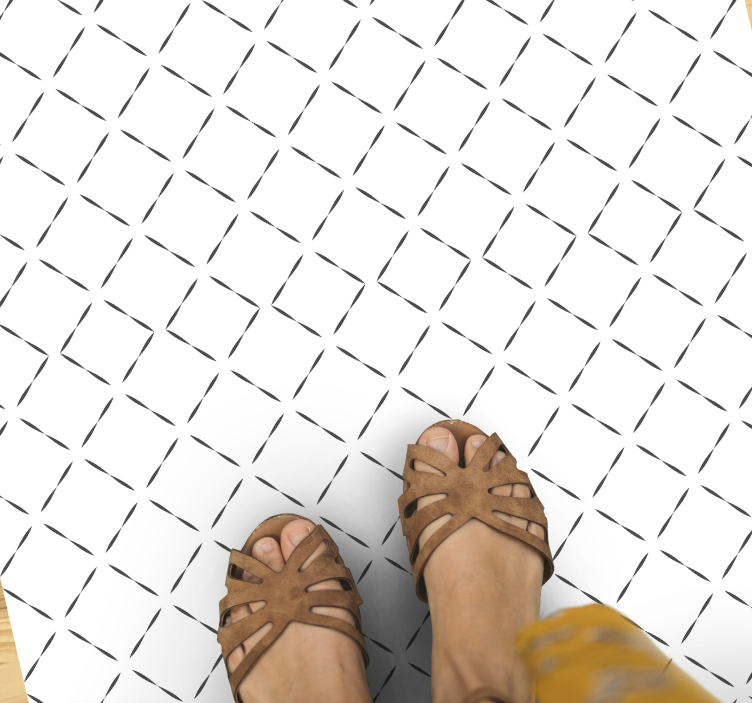 Vinyl Teppich geometrisch durchgehendes linienmuster - TenStickers