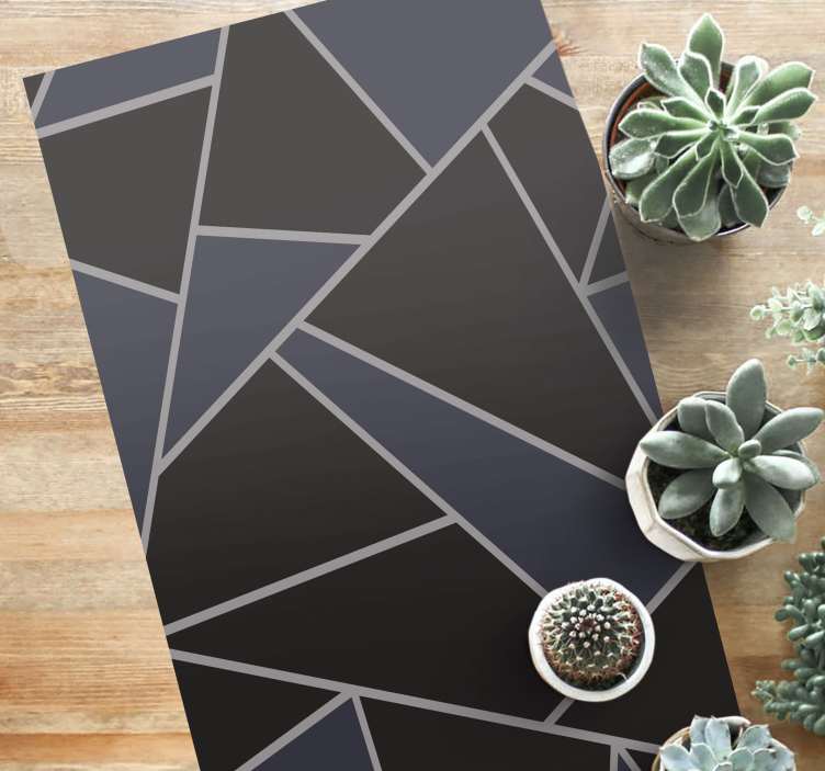 Vinyl Teppich geometrisch eckige geometrische formen - TenStickers