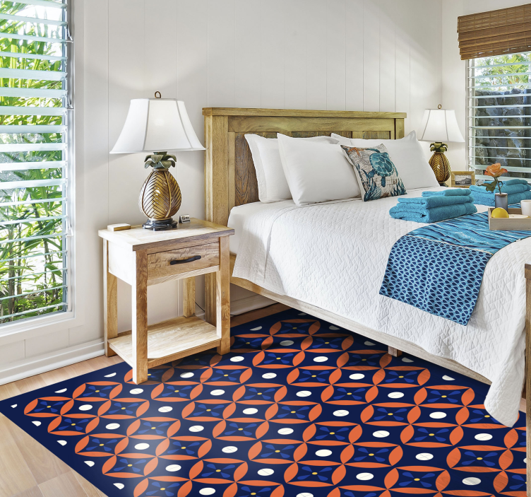 Vinyl Teppich geometrisch geometrisch gemusterte anzeige - TenStickers