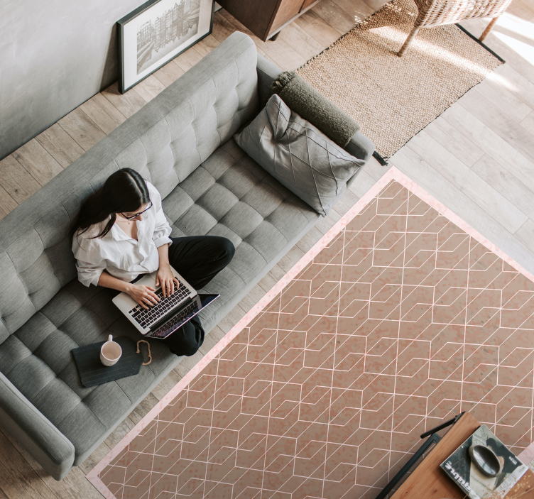 Vinyl Teppich geometrisch geometrische einfachheit - TenStickers