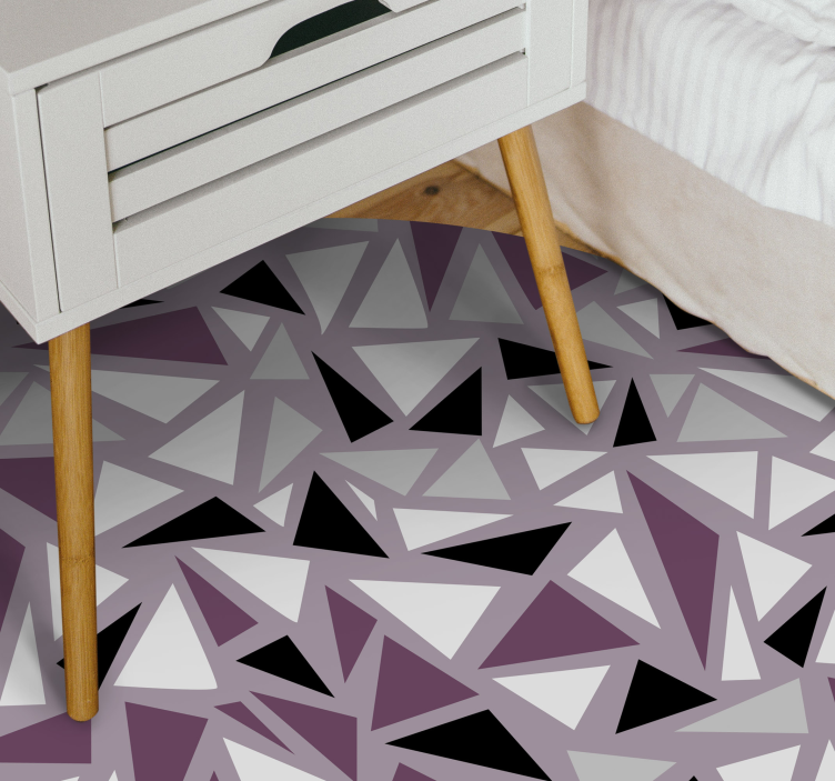 Vinyl Teppich geometrisch geometrisches dreieckiges mosaik - TenStickers