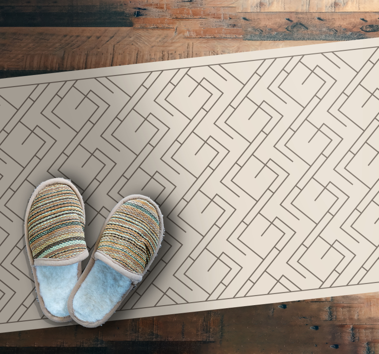 Vinyl Teppich geometrisch geometrisches labyrinth-design - TenStickers