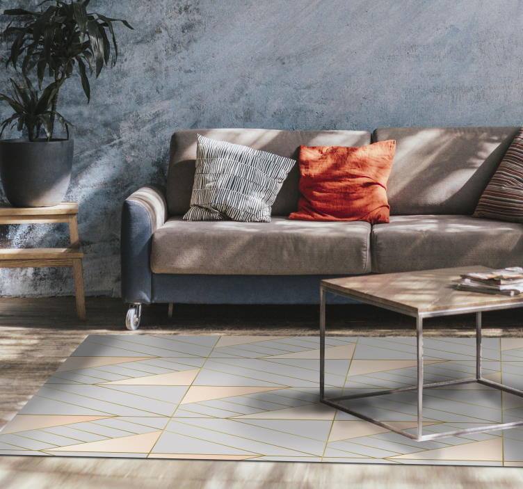 Vinyl Teppich geometrisch geometrisches Muster - TenStickers