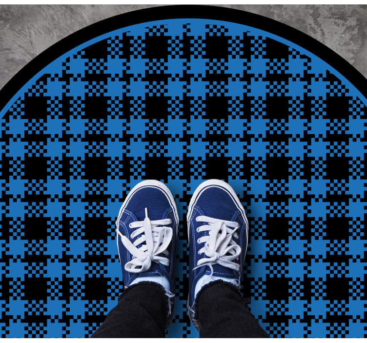 Vinyl Teppich rund geprüfte zusammensetzung - TenStickers