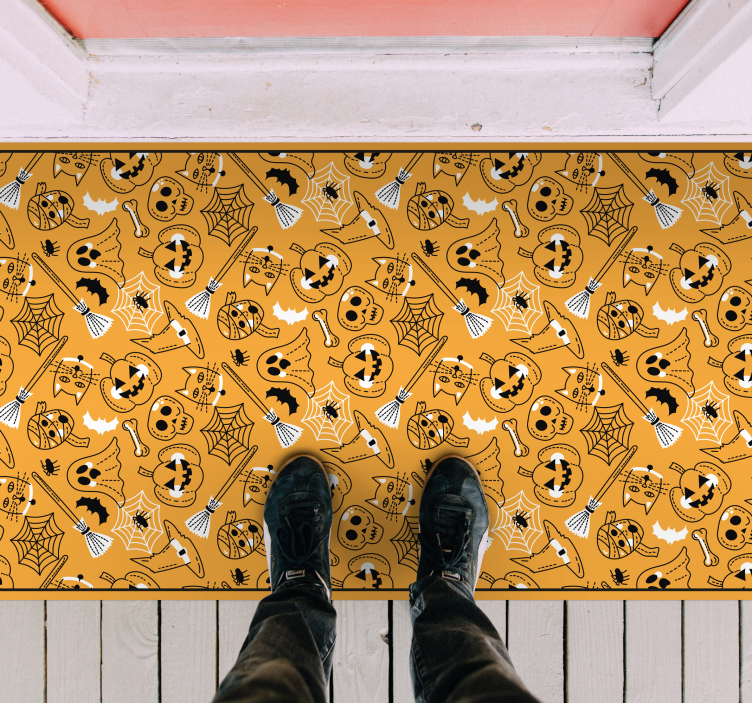 Vinyl Teppich Halloween gruseliges halloween - TenStickers