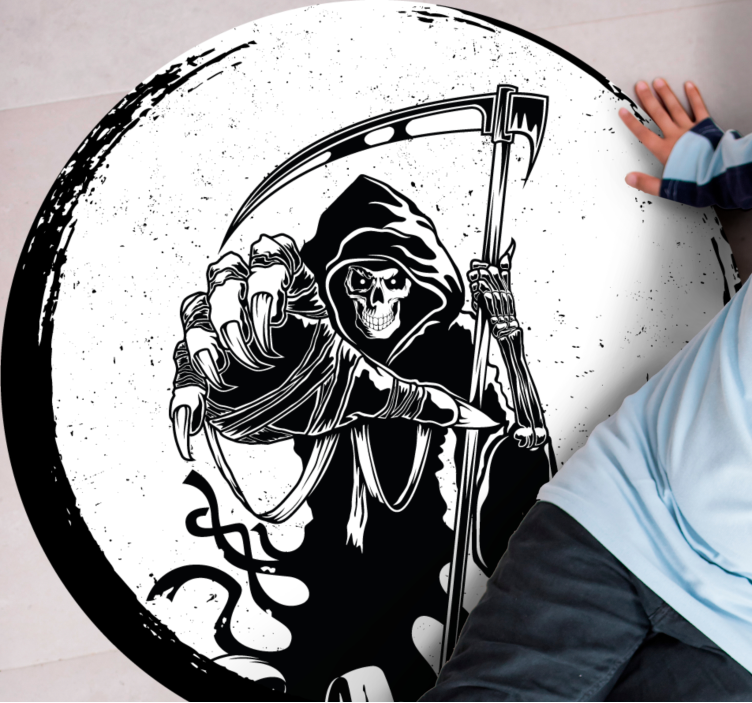 Vinyl Teppich Halloween sensenmann-motiv - TenStickers