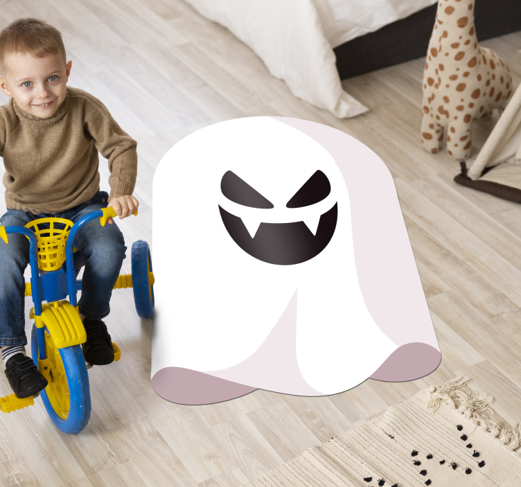 Vinyl Teppich Halloween monochromer geist - TenStickers