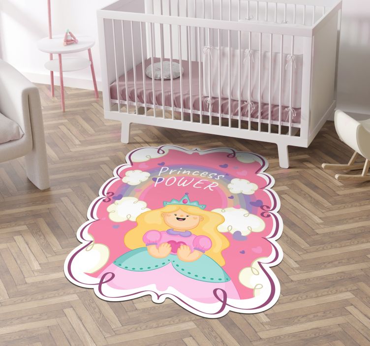 Vinyl Teppich Kinder prinzessinnen-power-spielmatte - TenStickers