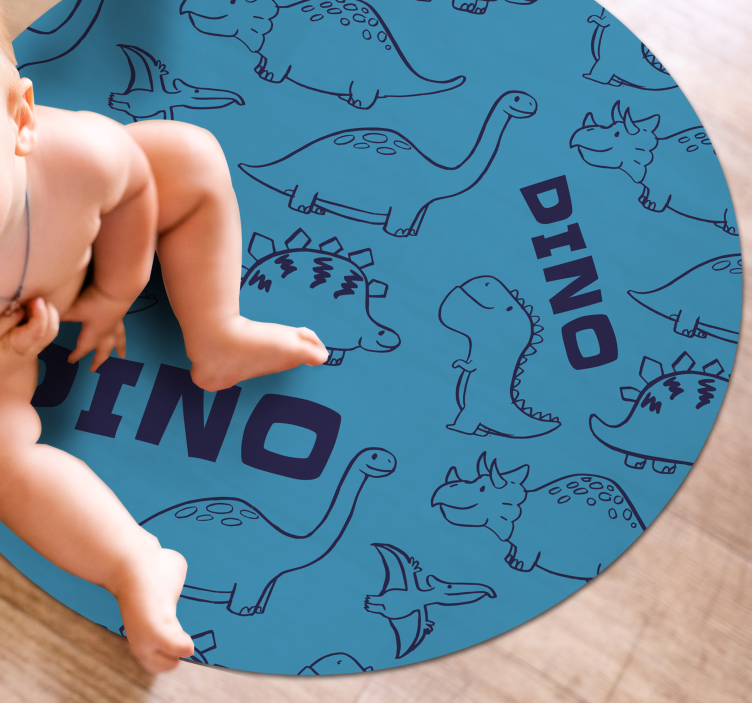Vinyl Teppich kindlich dinosaurier-themen - TenStickers