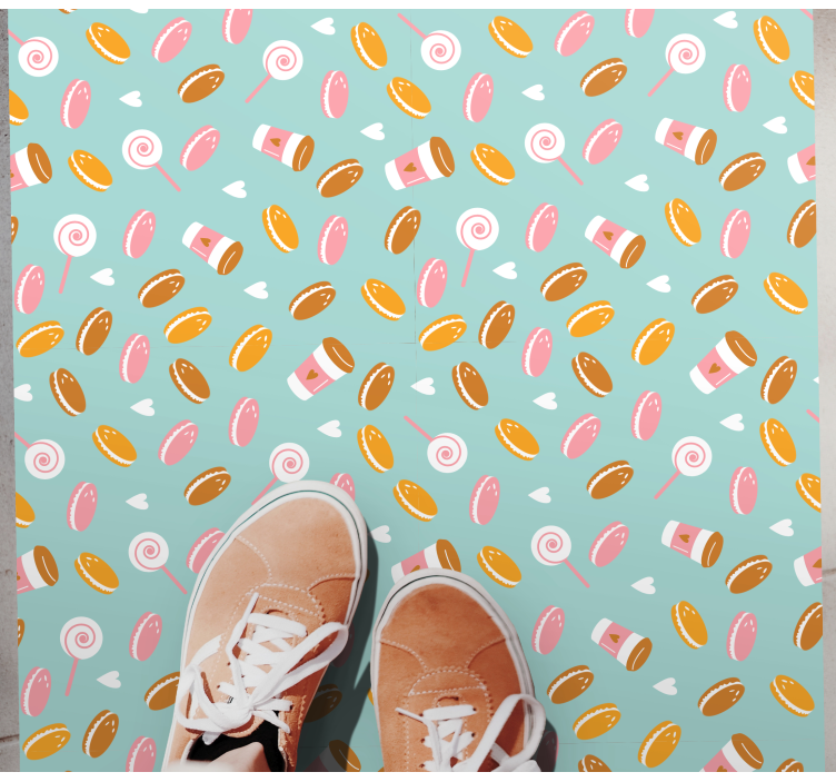 Vinyl Teppich kindlich köstliche köstlichkeiten kollektion - TenStickers